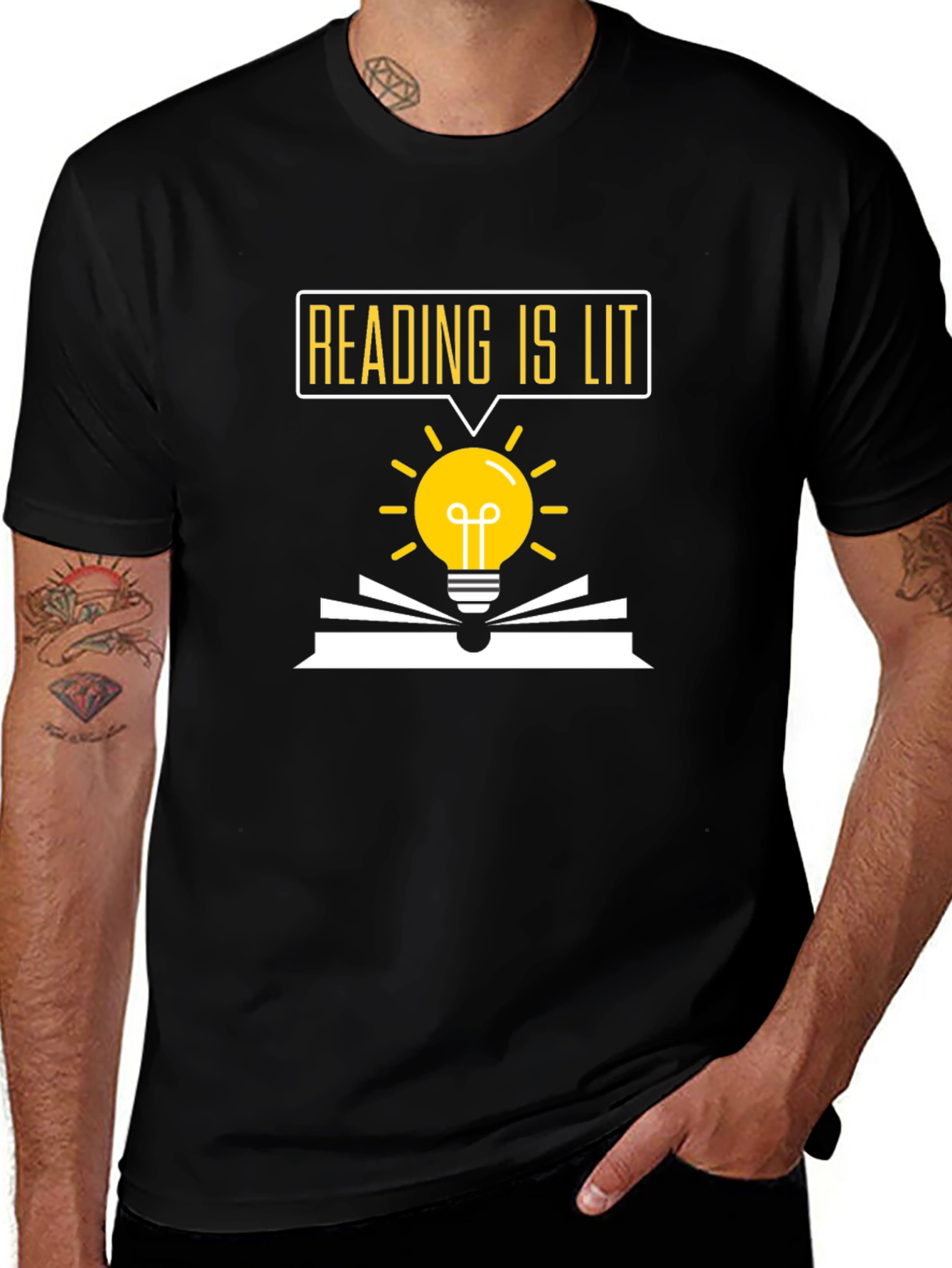 Reading is Lit T-Shirt: Bookworm Novelty Tee