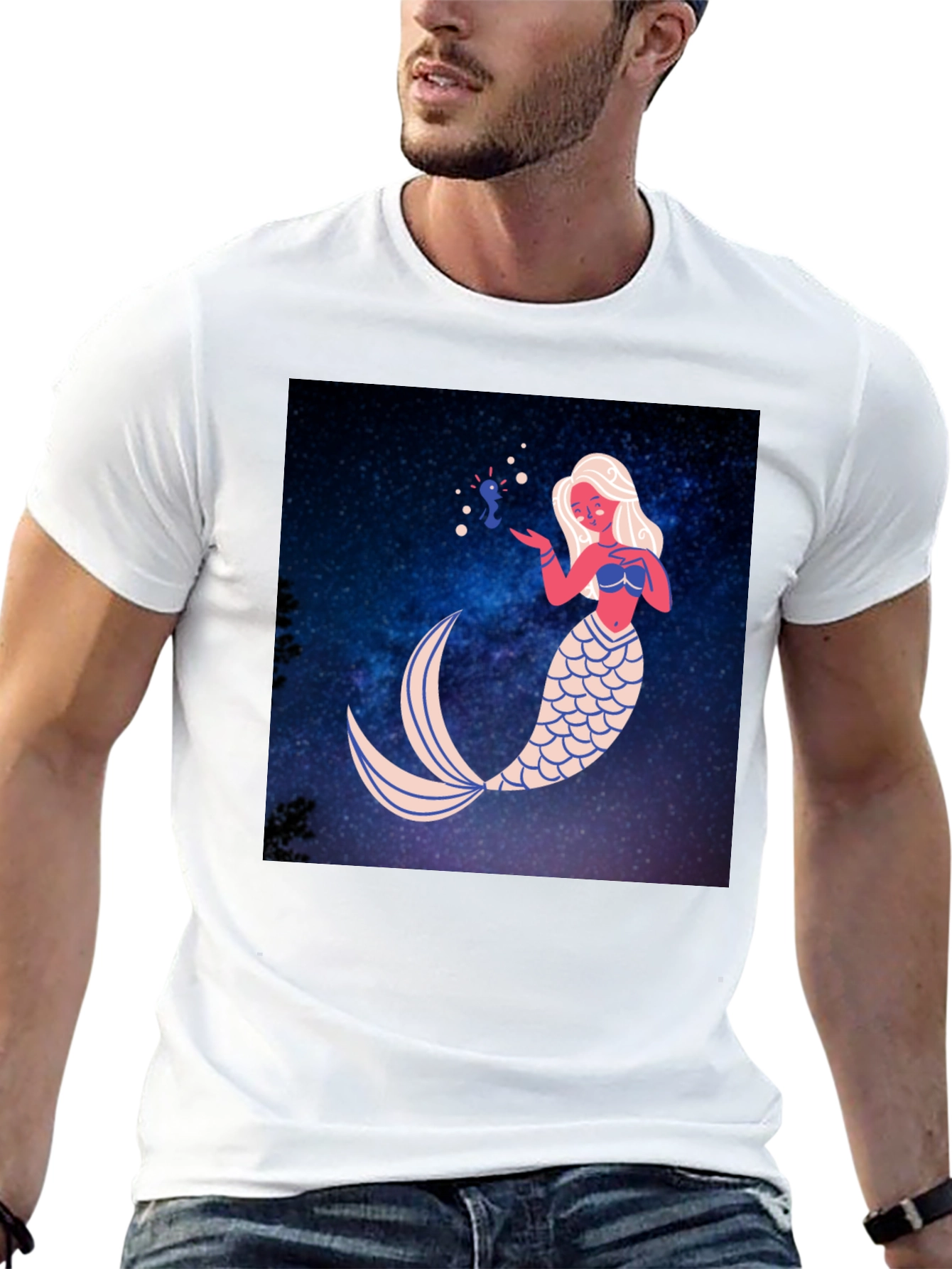 Mermaid Graphic Print T-Shirt