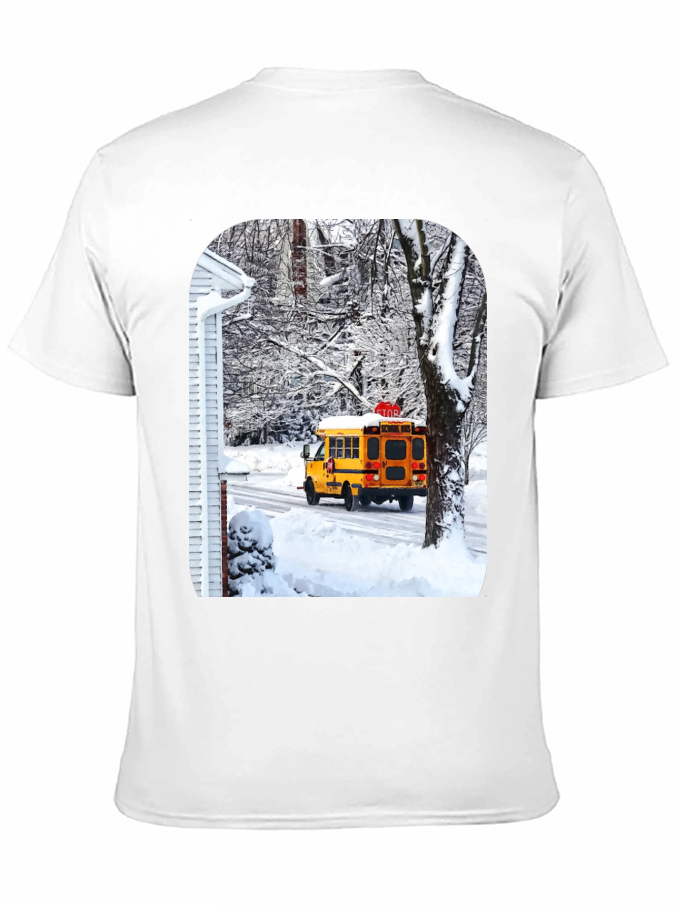 Winter School Bus T-Shirt