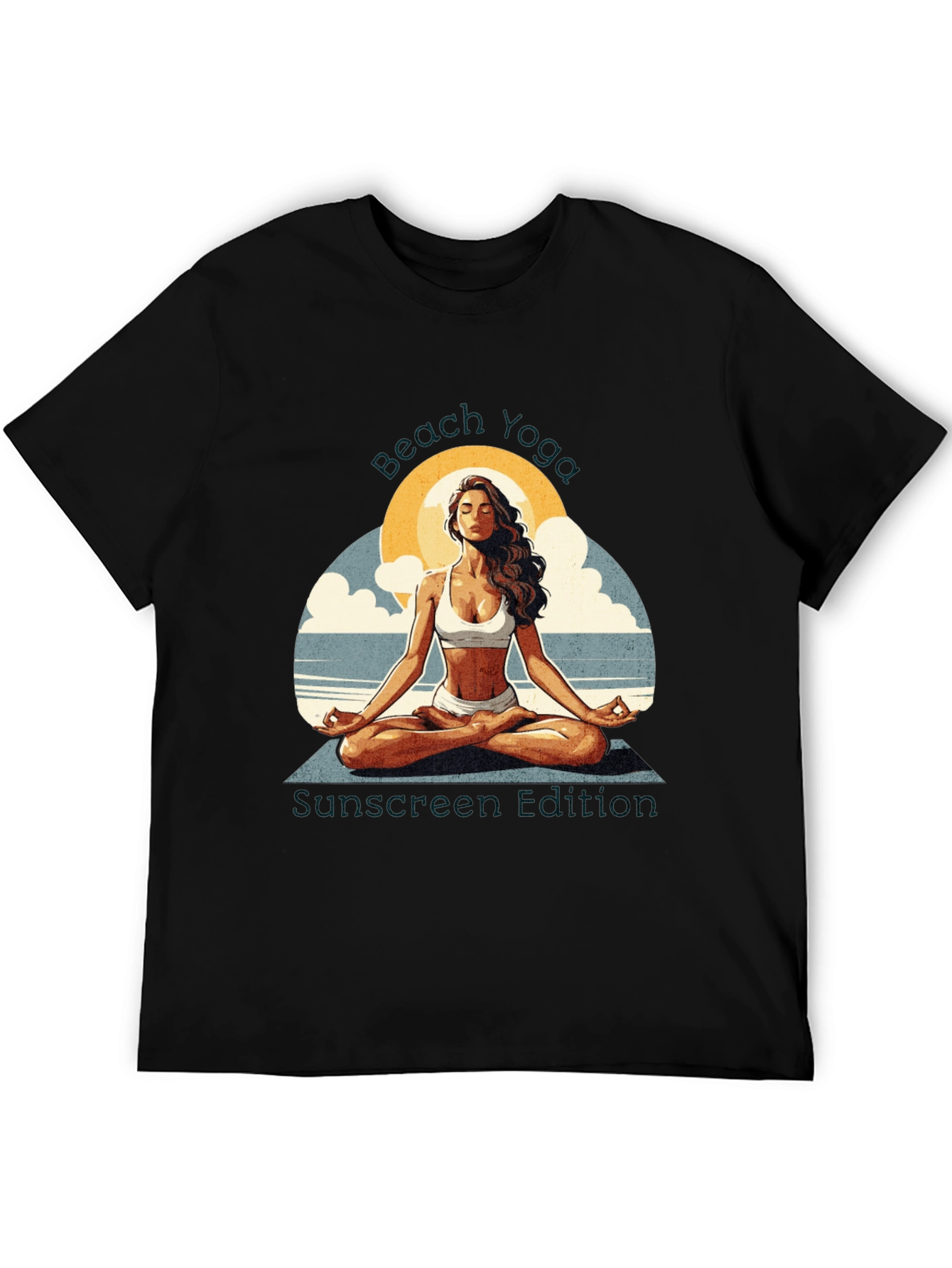 Beach Yoga T-Shirt - Sunscreen Edition