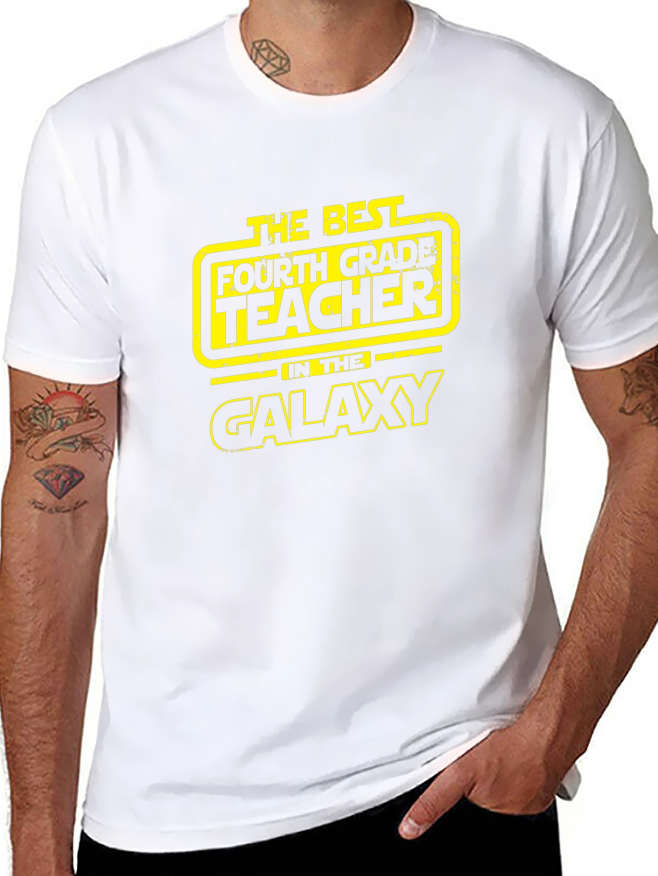 Best Fourth Grade Teacher Galaxy T-Shirt