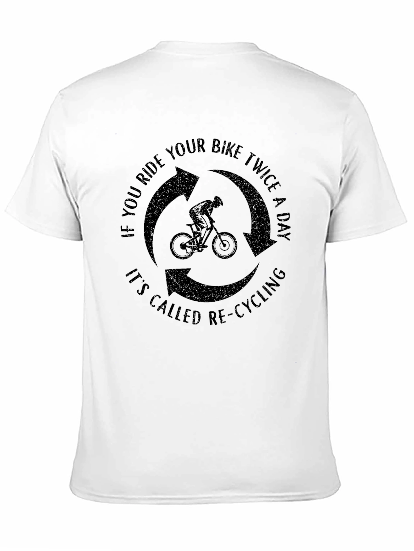 Funny Cycling T-Shirt - Re-Cycling Joke