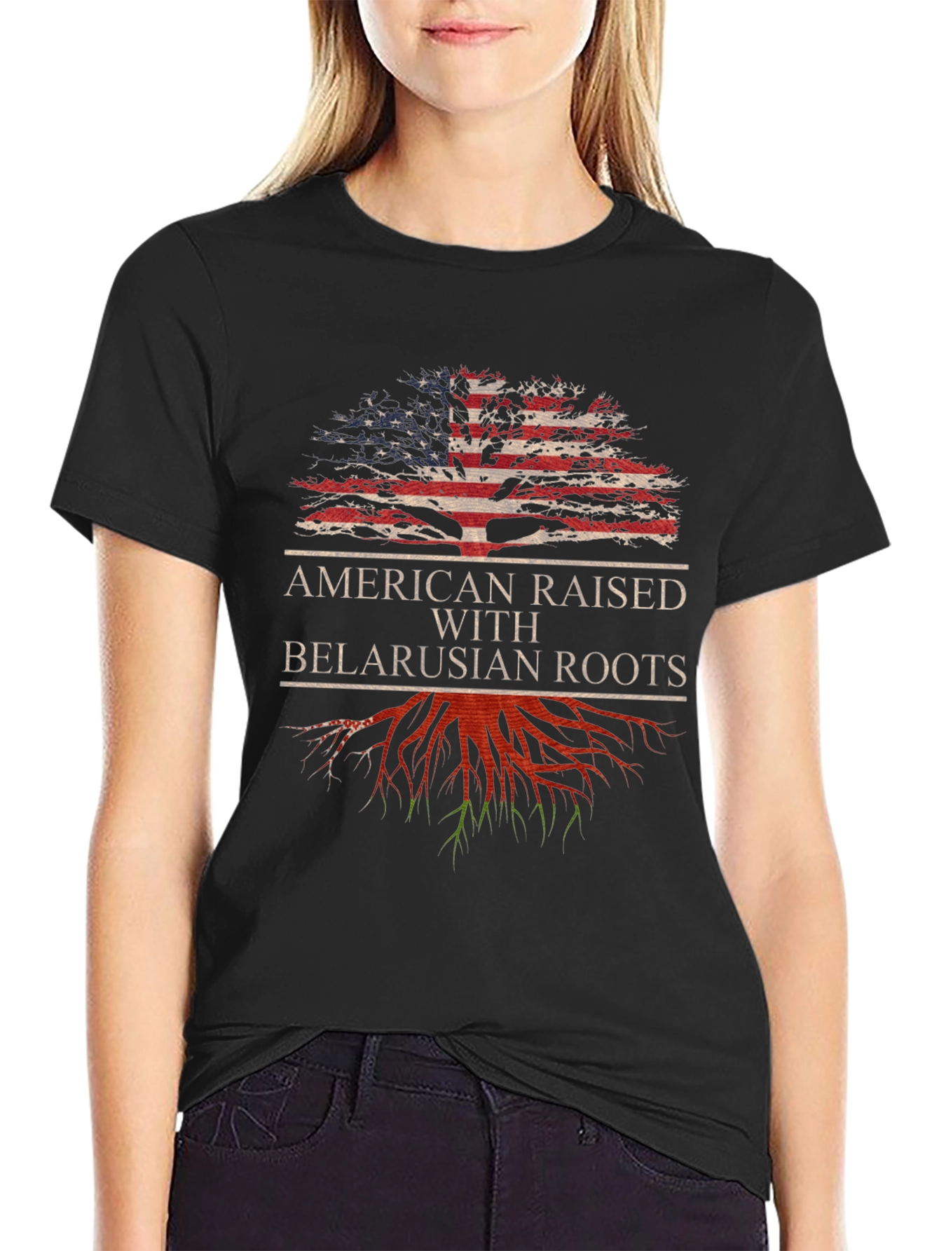 American Raised with Belarusian Roots T-Shirt