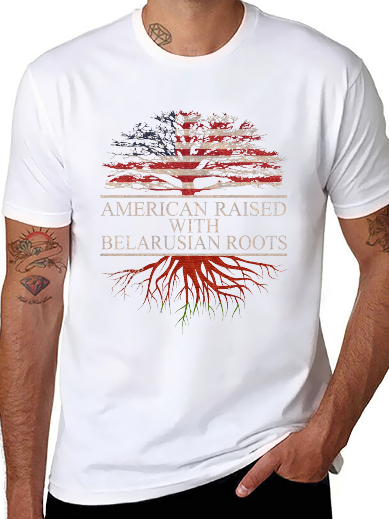 American Raised with Belarusian Roots T-Shirt