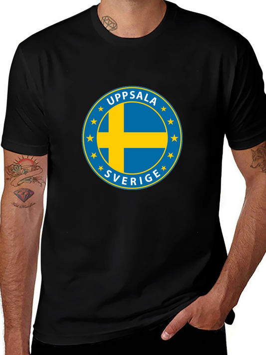 Uppsala Sverige Sweden Flag T-Shirt