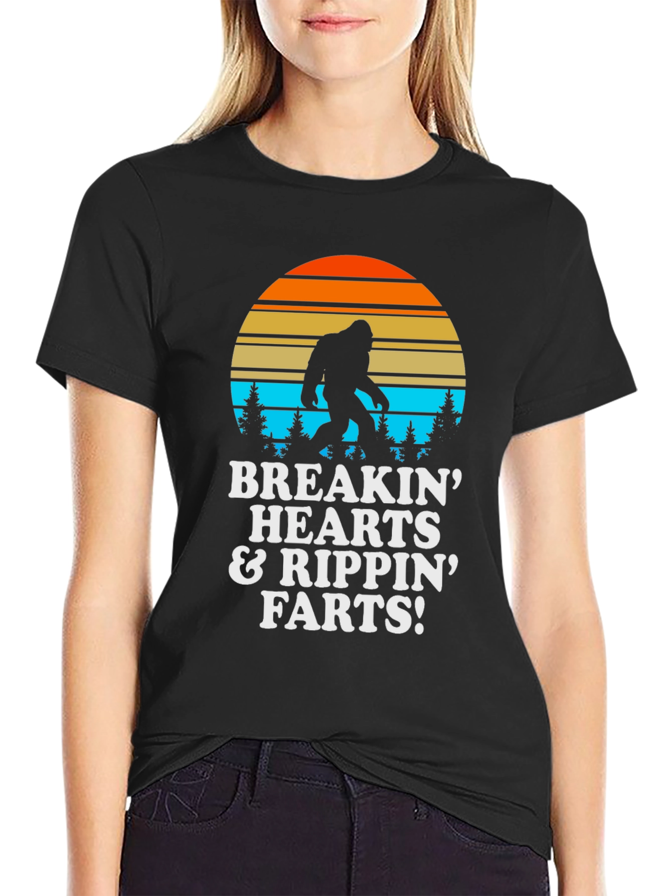 Breakin Hearts & Rippin Farts Bigfoot T-Shirt