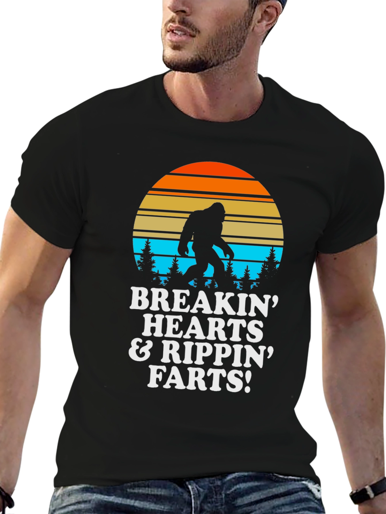 Breakin Hearts & Rippin Farts Bigfoot T-Shirt