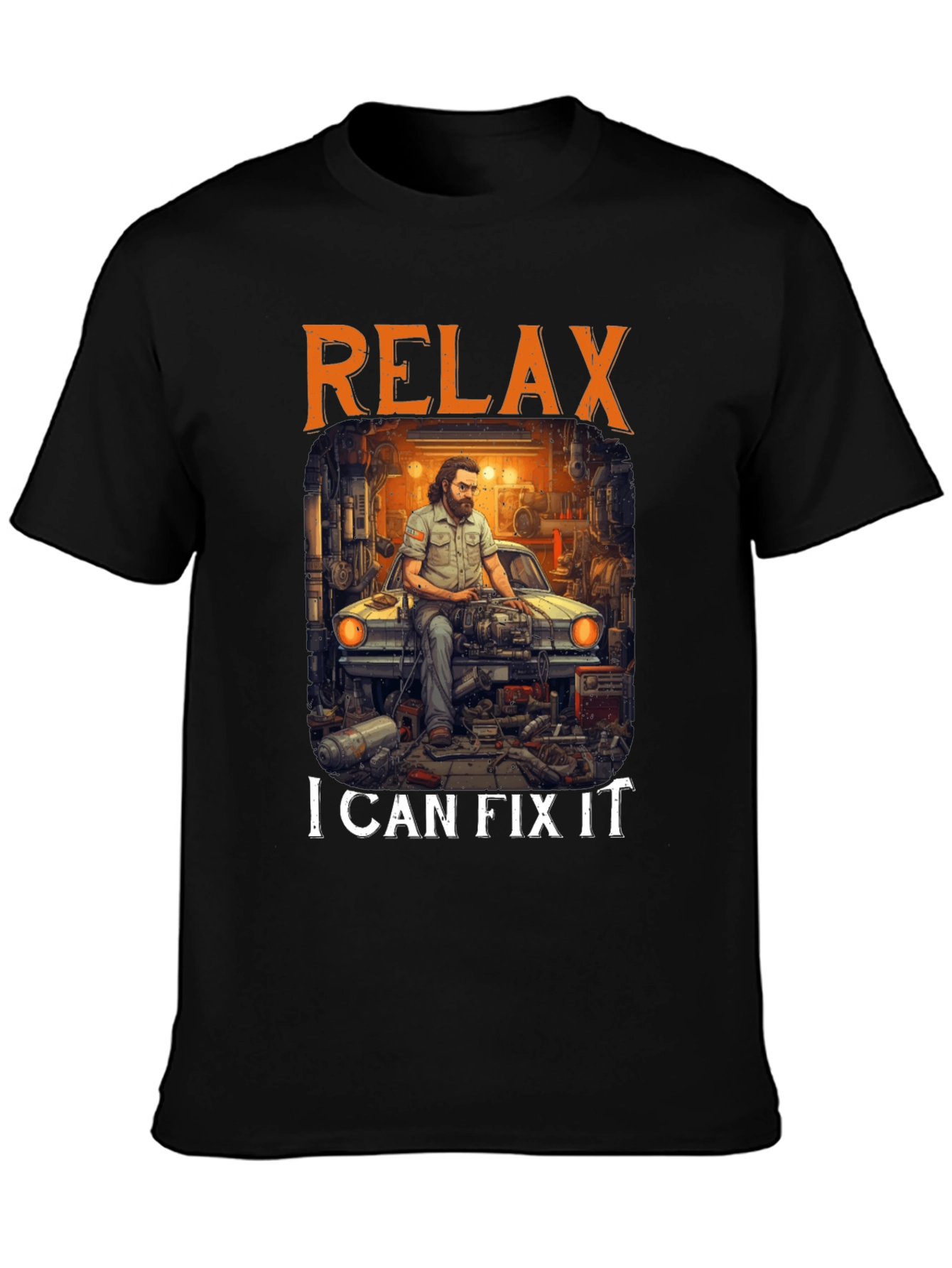 Relax I Can Fix It T-Shirt Mechanic Car Repair