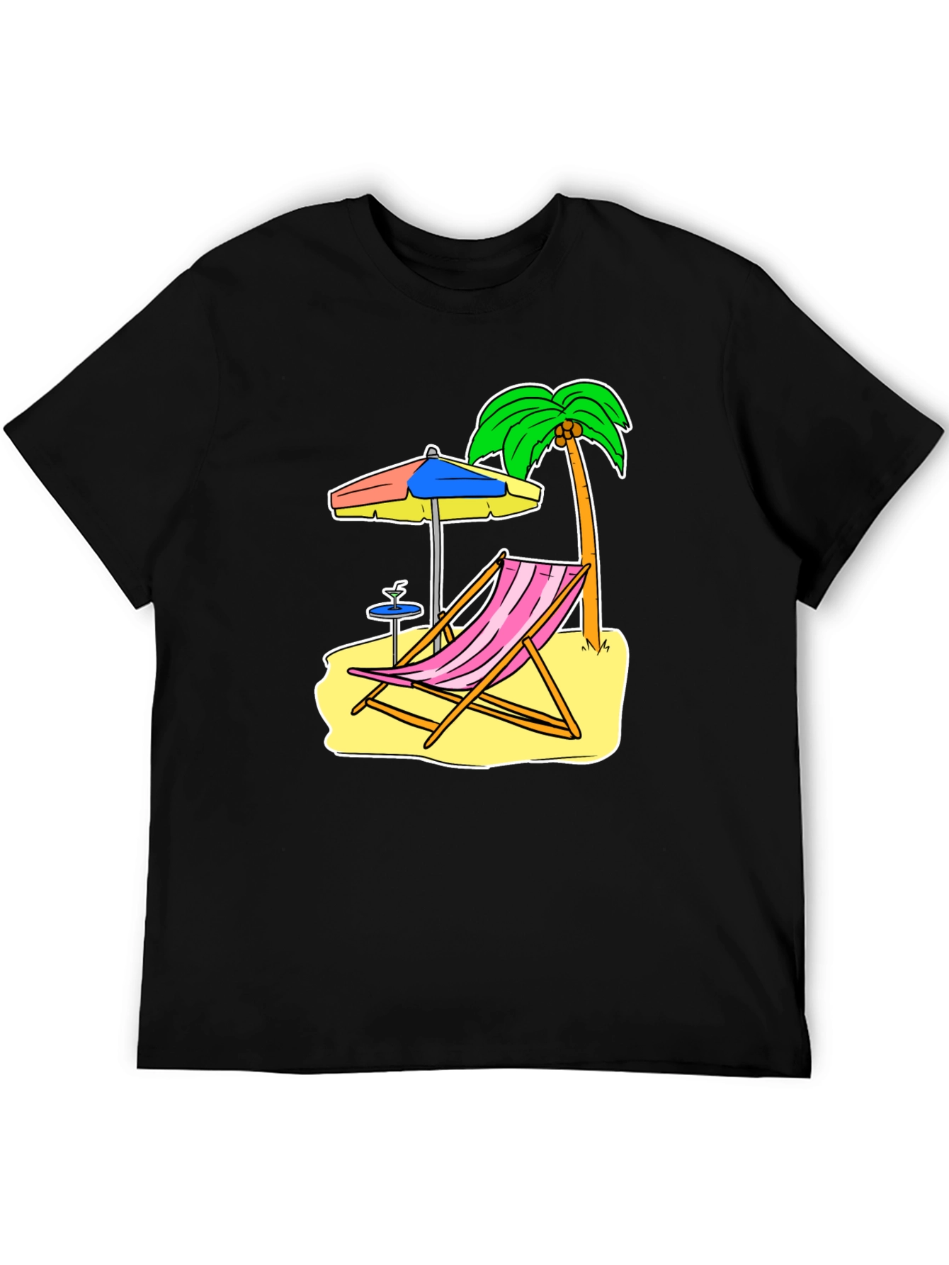 Beach Scene Graphic Tee - Relax in Style