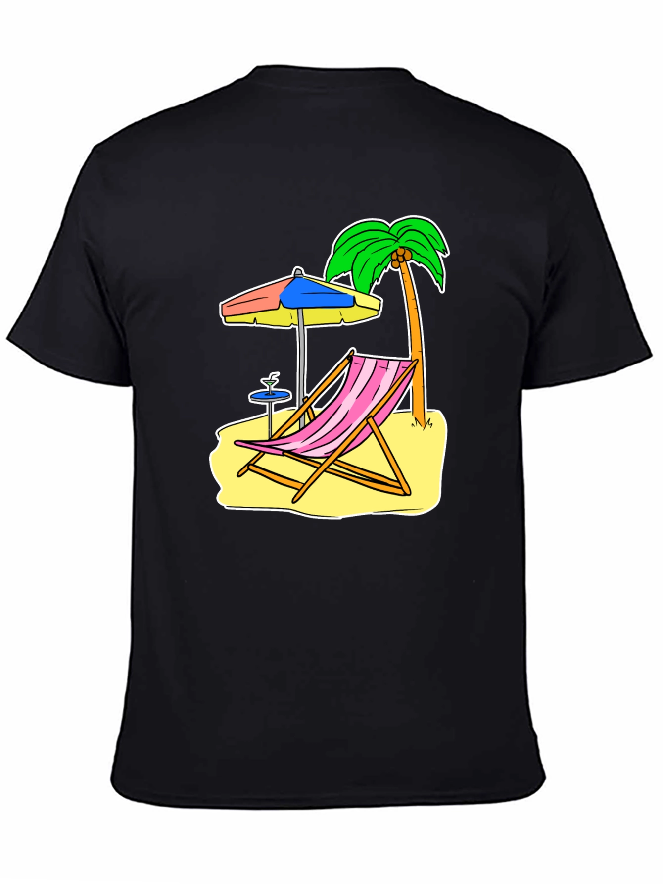 Beach Scene Graphic Tee - Relax in Style