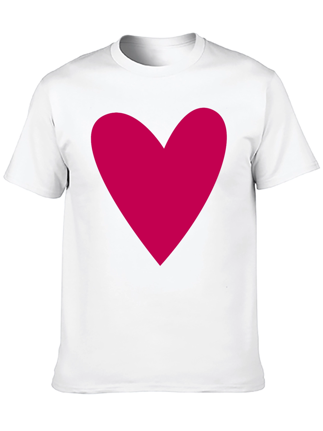 Heart Graphic Black T-Shirt Casual Cotton Tee