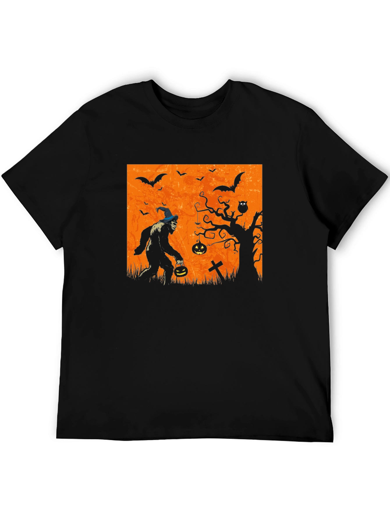 Halloween Bigfoot T-Shirt - Spooky Sasquatch Tee
