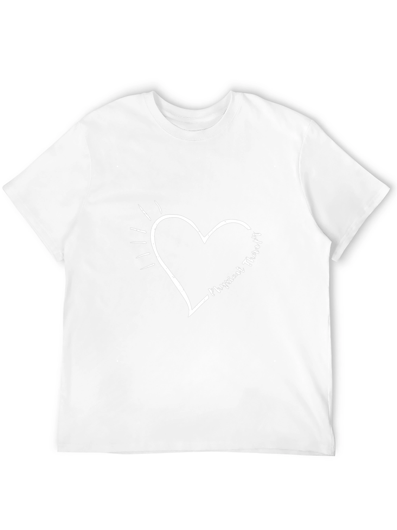 Physical Therapy Heart Graphic T-Shirt - Black