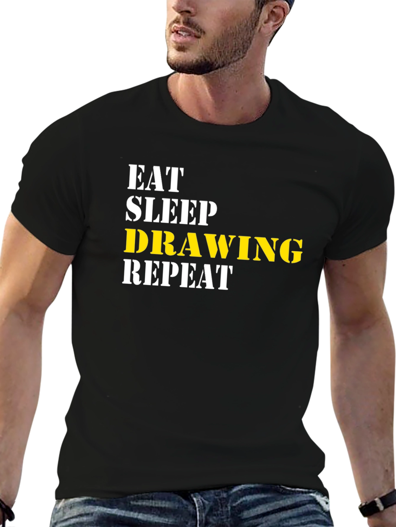 Eat Sleep Drawing Repeat T-Shirt