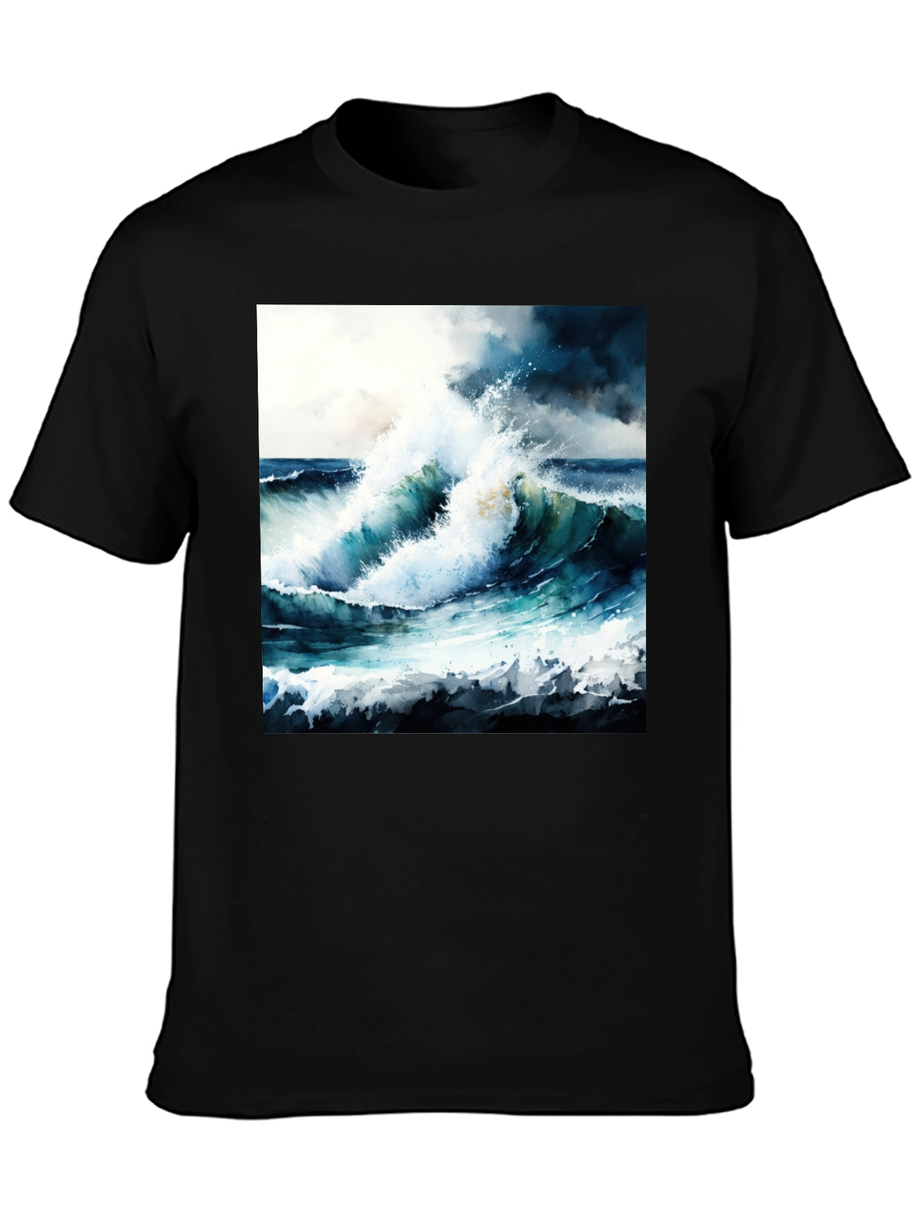 Ocean Wave Art Tee - Coastal Style Shirt