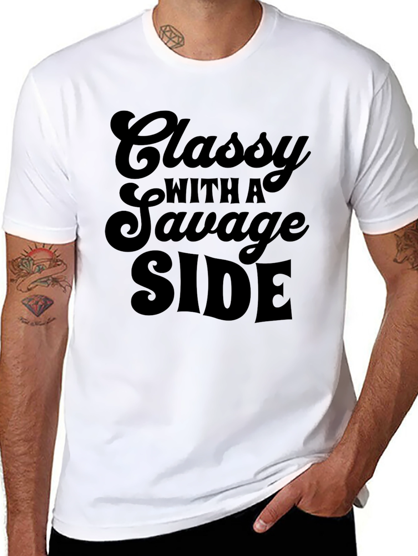 Classy With A Savage Side Graphic Tee