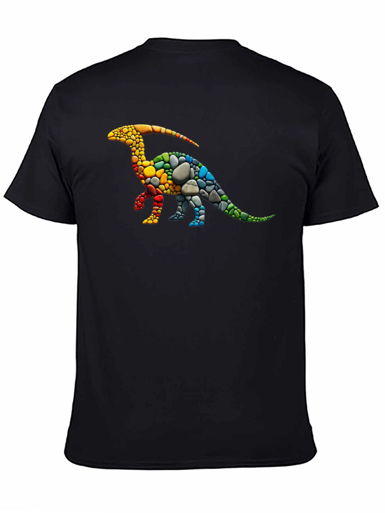 Dinosaur Stone T-Shirt - Rainbow Parasaurolophus
