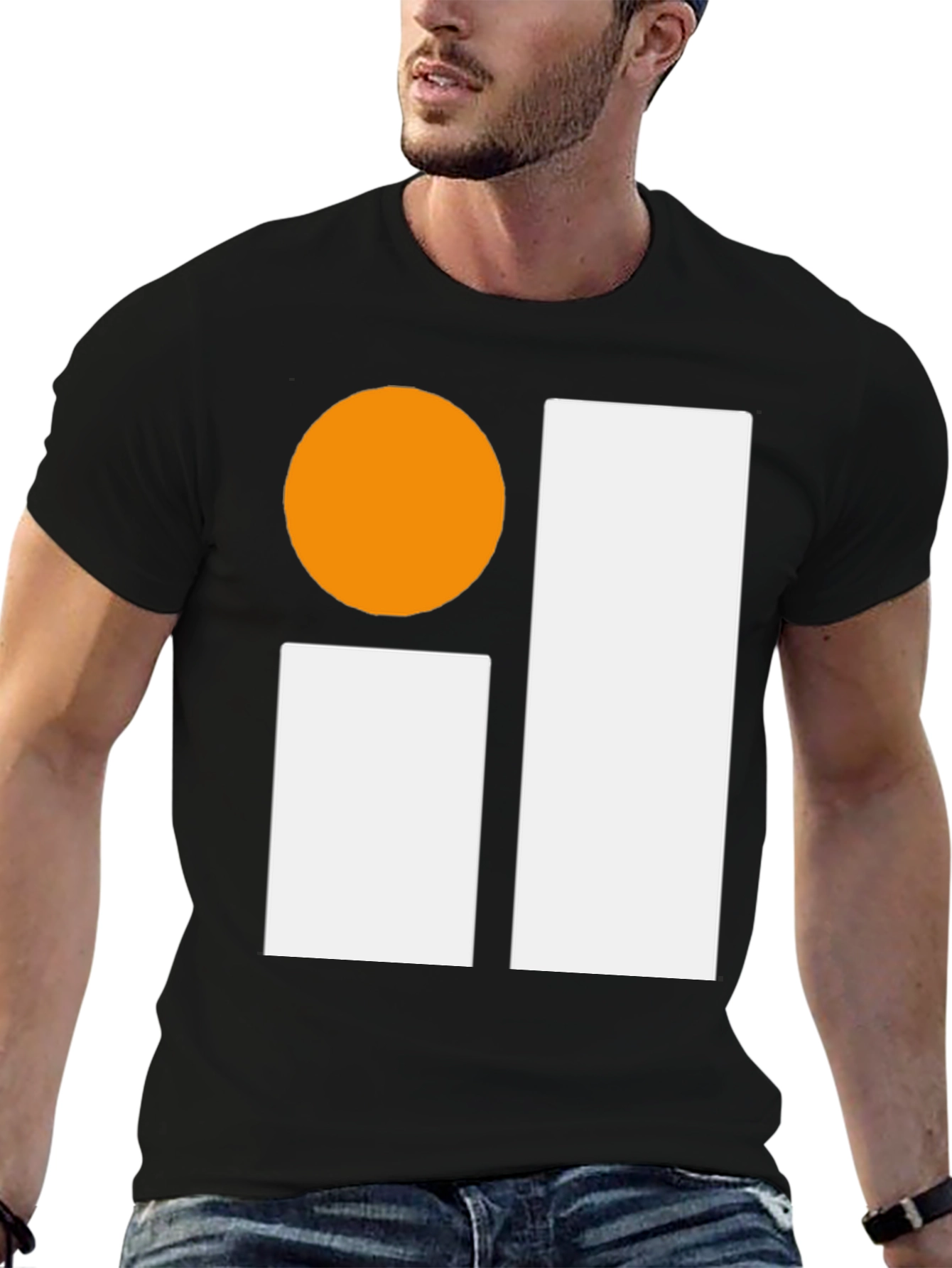 Abstract Graphic Tee - Black