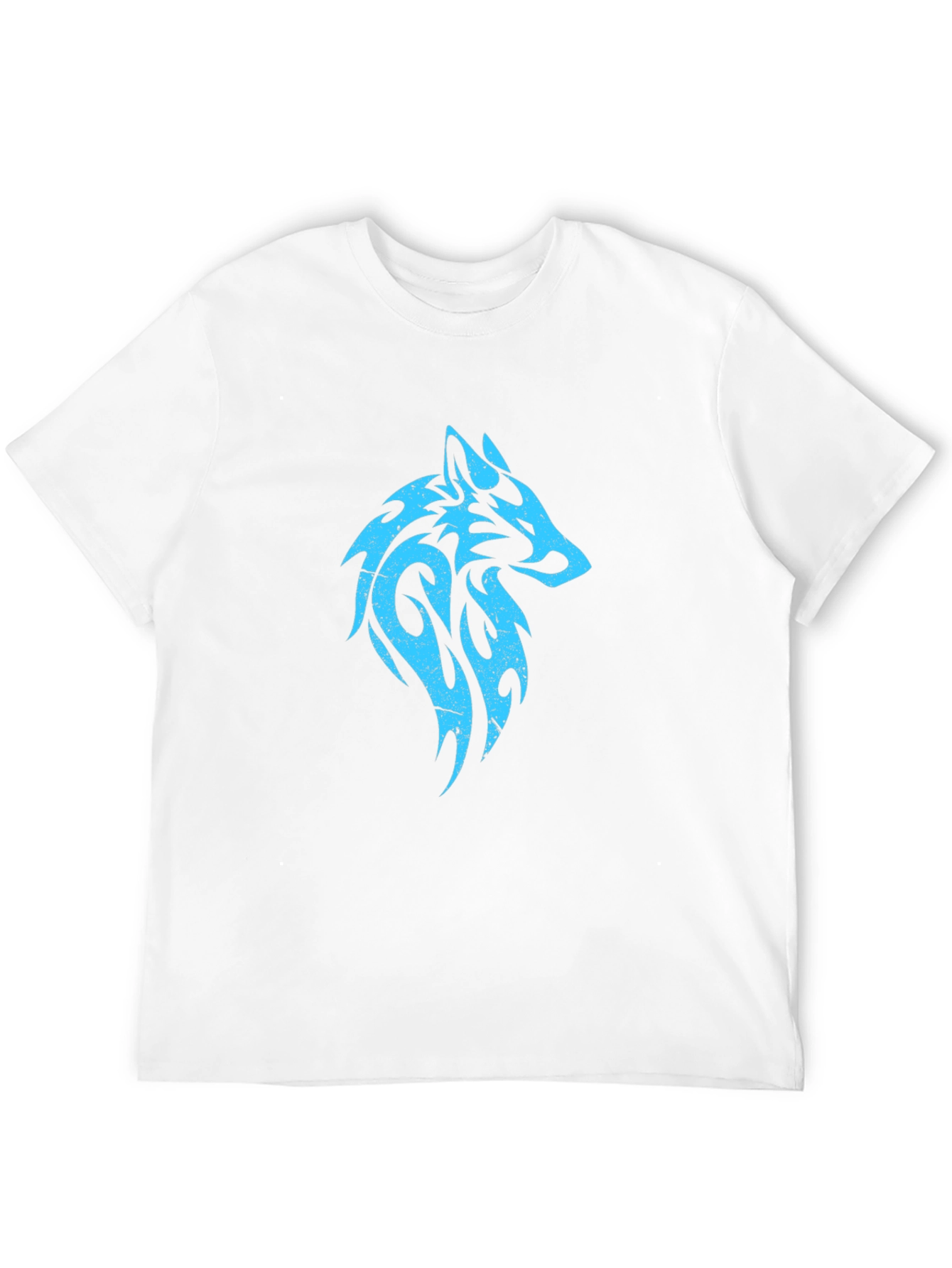 Tribal Wolf Graphic Print Tee