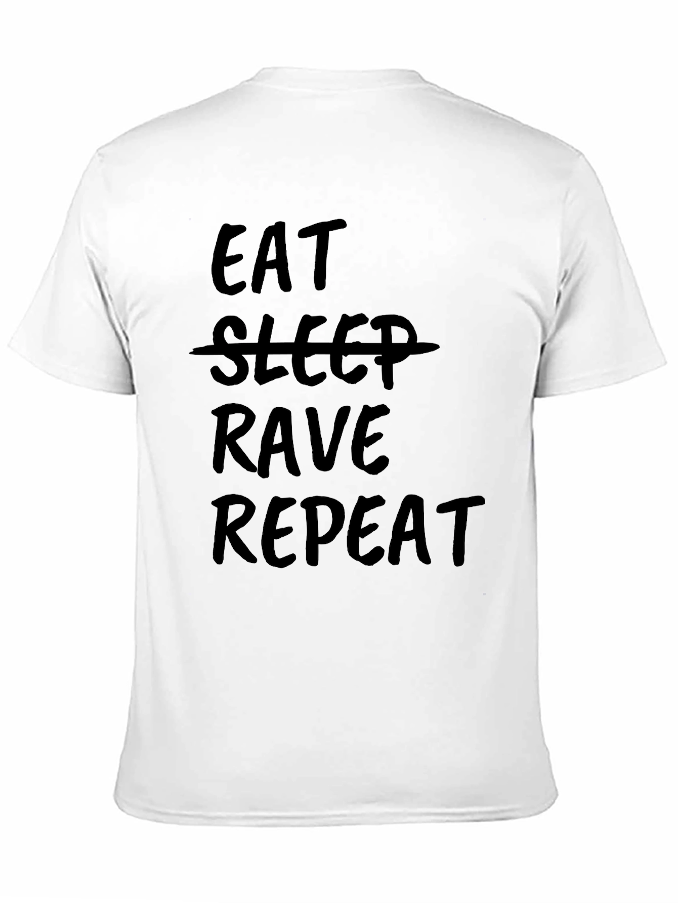 Eat Rave Repeat Black Graphic Tee