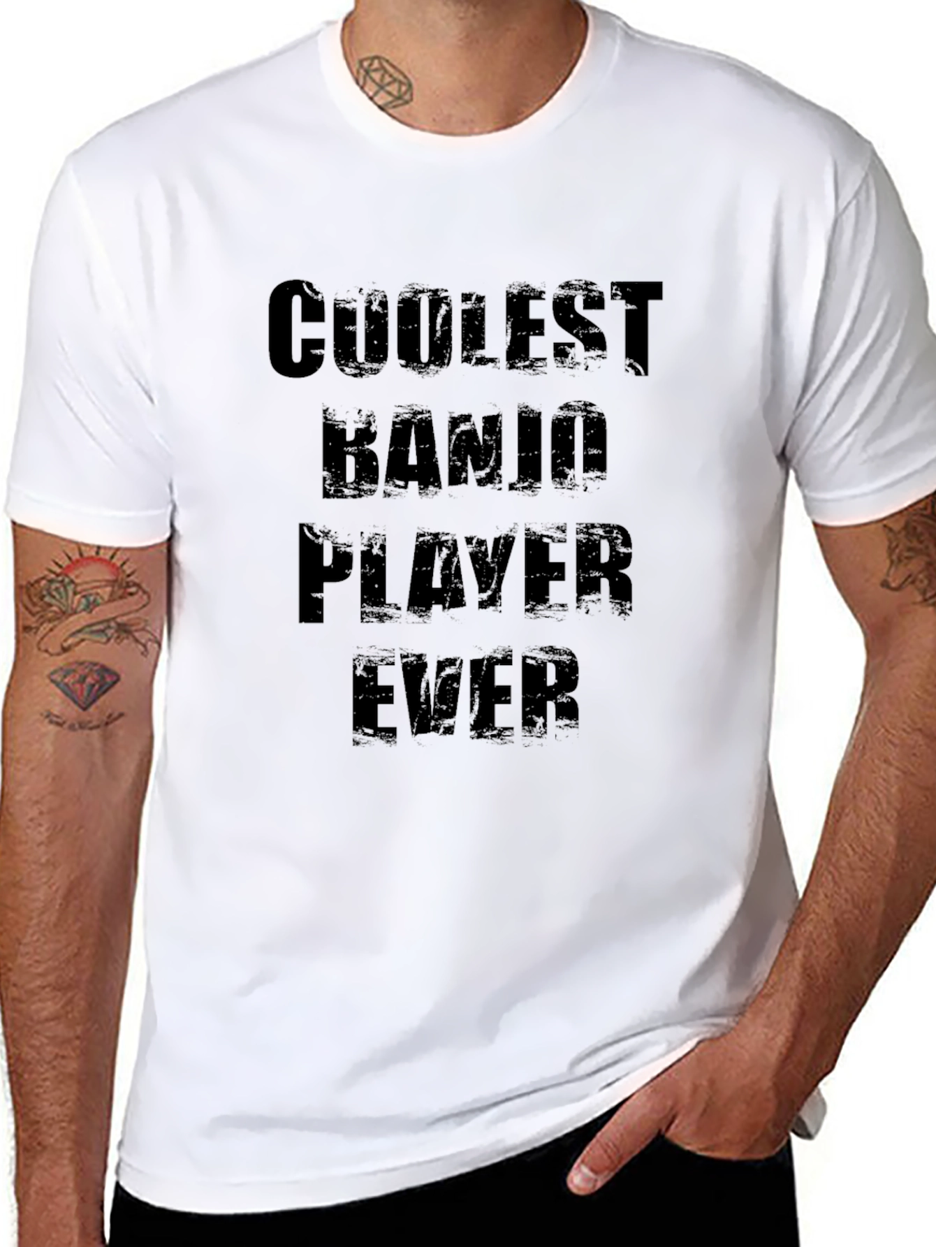 Coolest Banjo Player Ever Black Graphic Tee