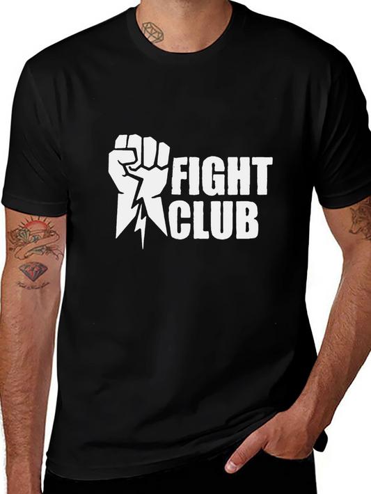 Fight Club Graphic Tee - Black Cotton T-Shirt