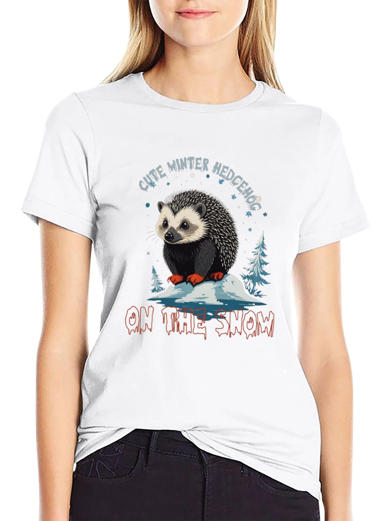 Cute Winter Hedgehog T-Shirt
