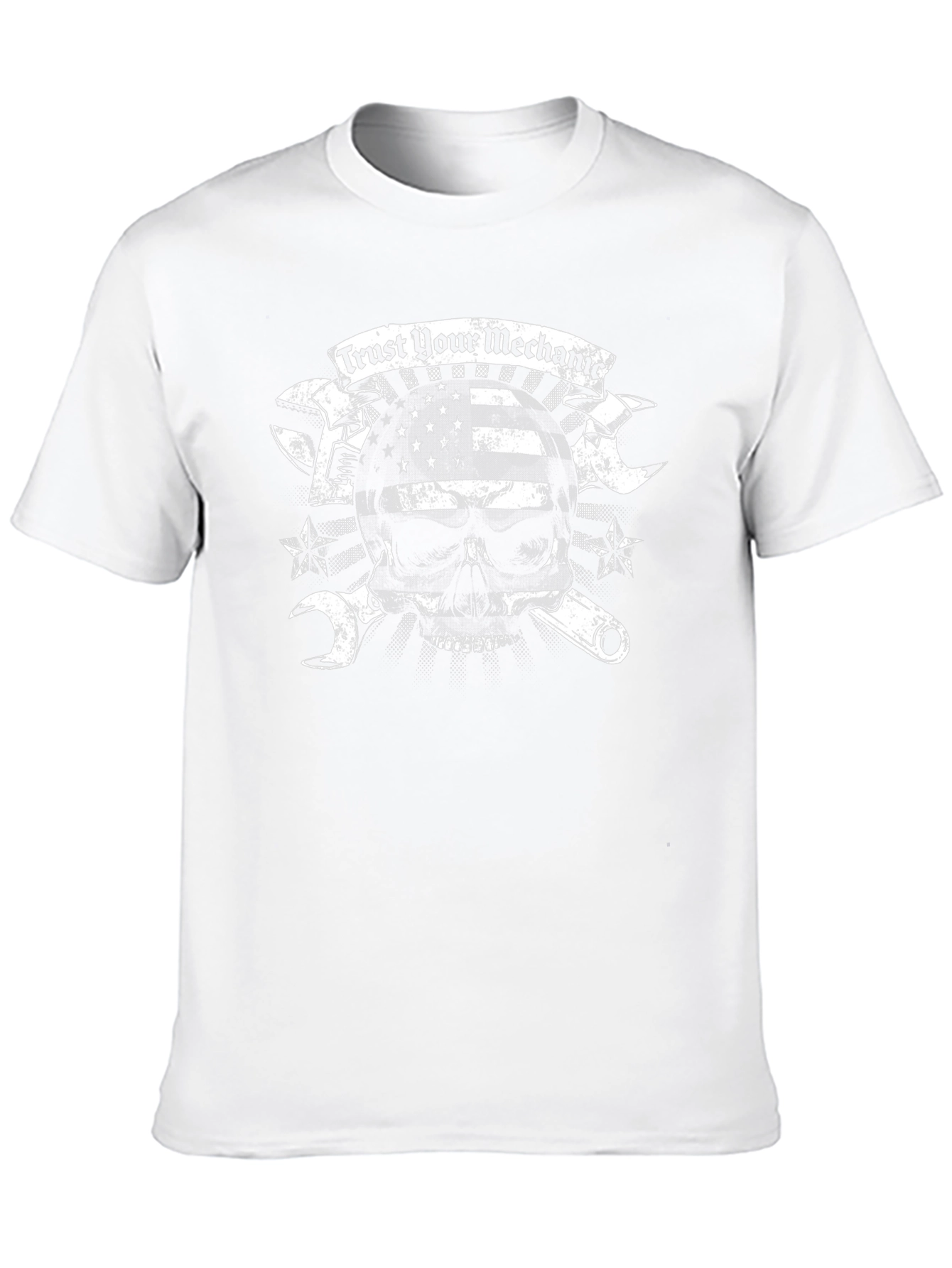 Trust Your Mechanic Skull Graphic T-Shirt