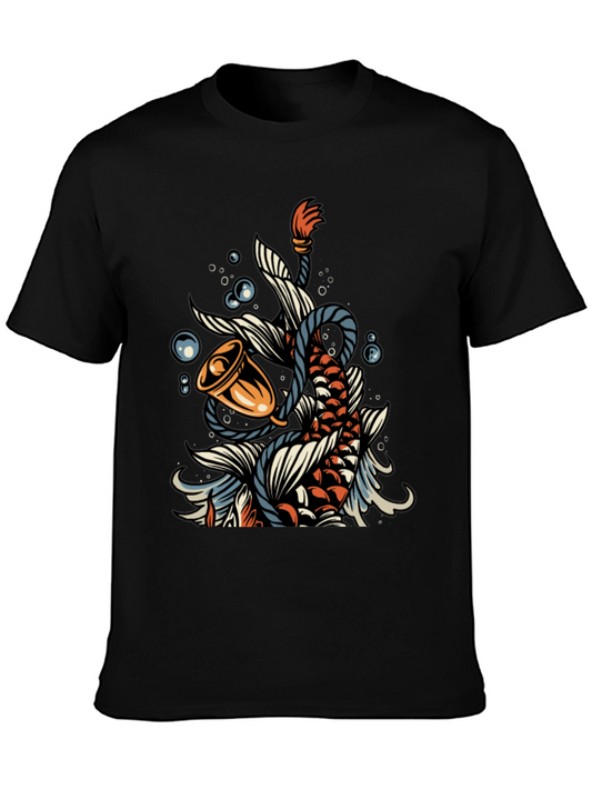 Koi Fish Graphic Tee - Stylish Streetwear