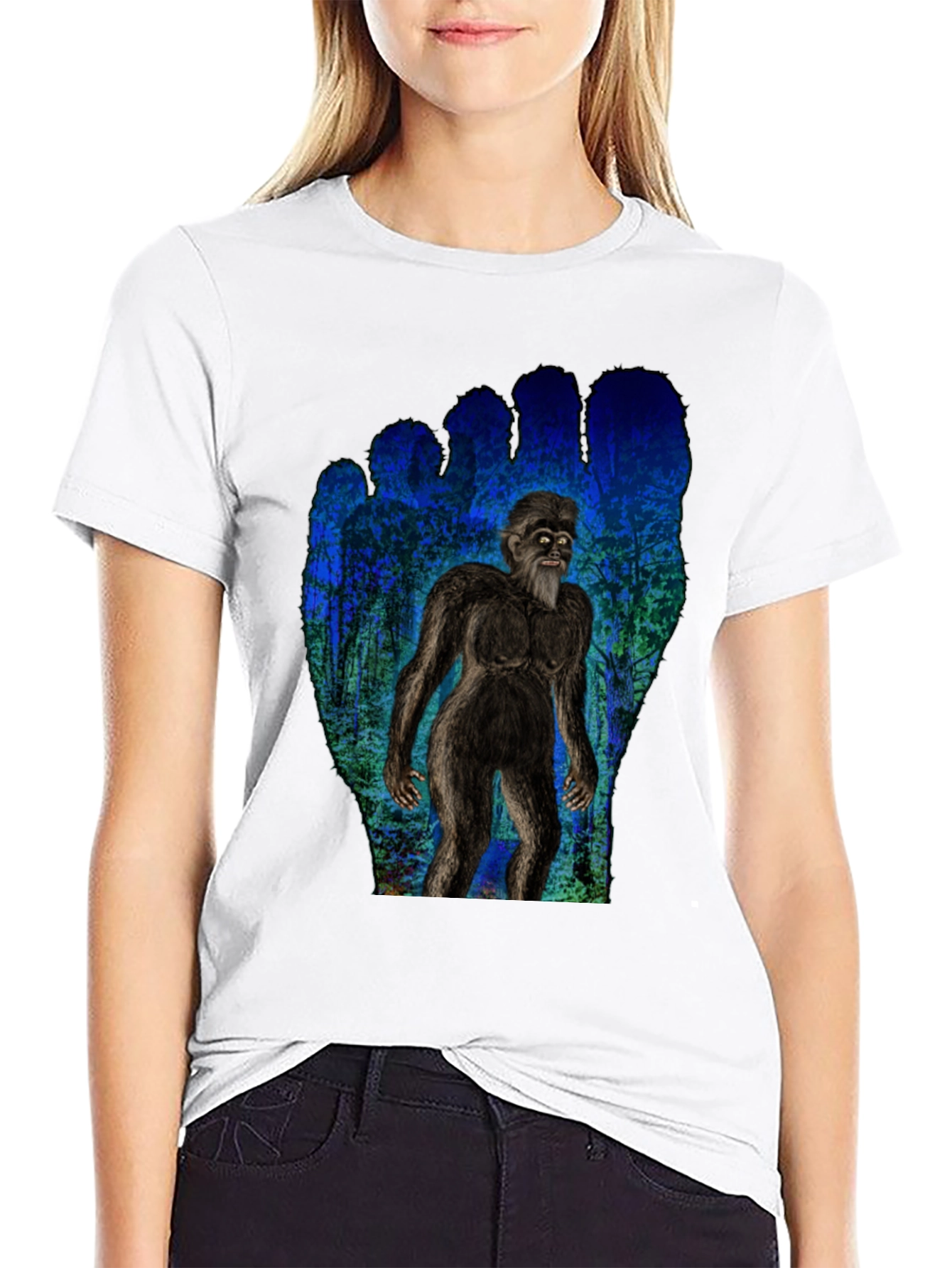 Bigfoot T-Shirt - Forest Creature Design