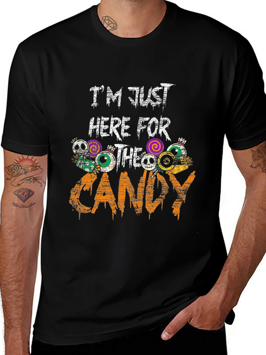 Halloween Candy T-Shirt - Im Just Here for the Candy