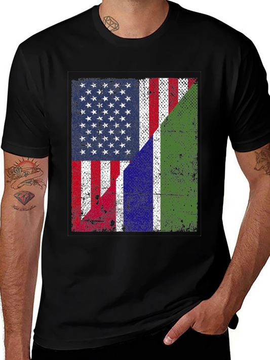 USA Gambia Heritage Graphic T-Shirt