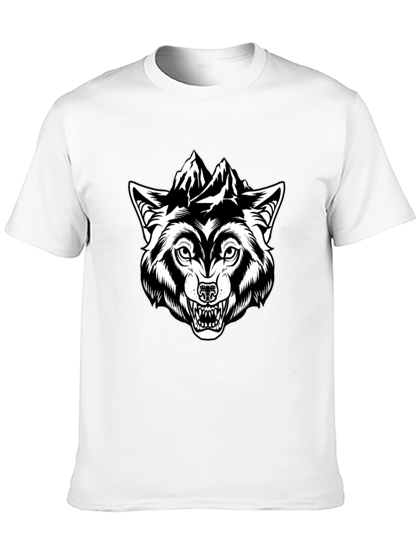 Wolf Mountain Graphic Tee - Black