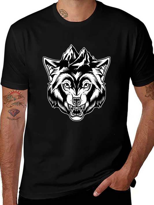 Wolf Mountain Graphic Tee - Black
