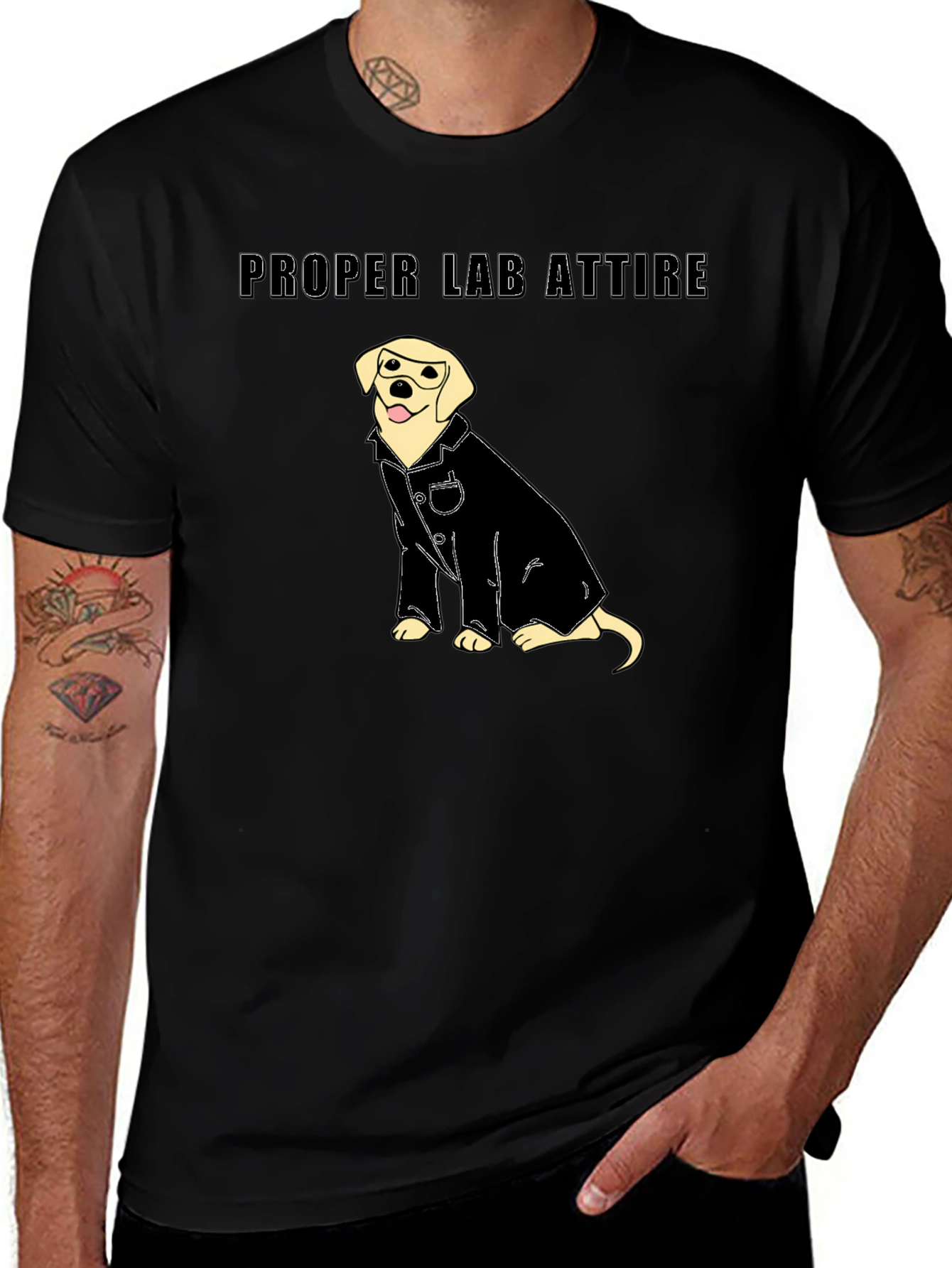 Proper Lab Attire T-Shirt - Funny Science Tee