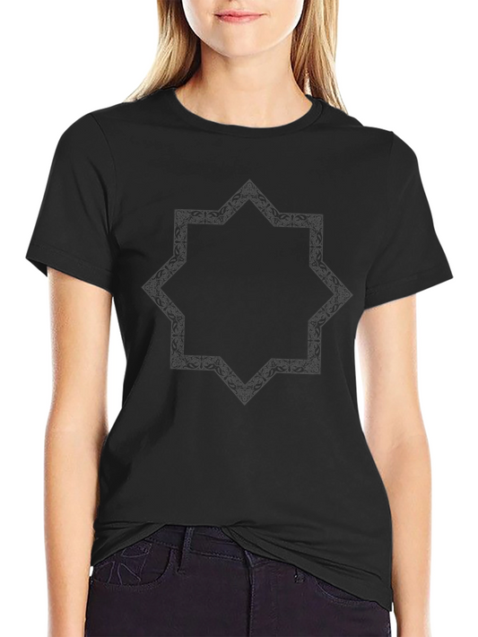 Geometric Star Black T-Shirt