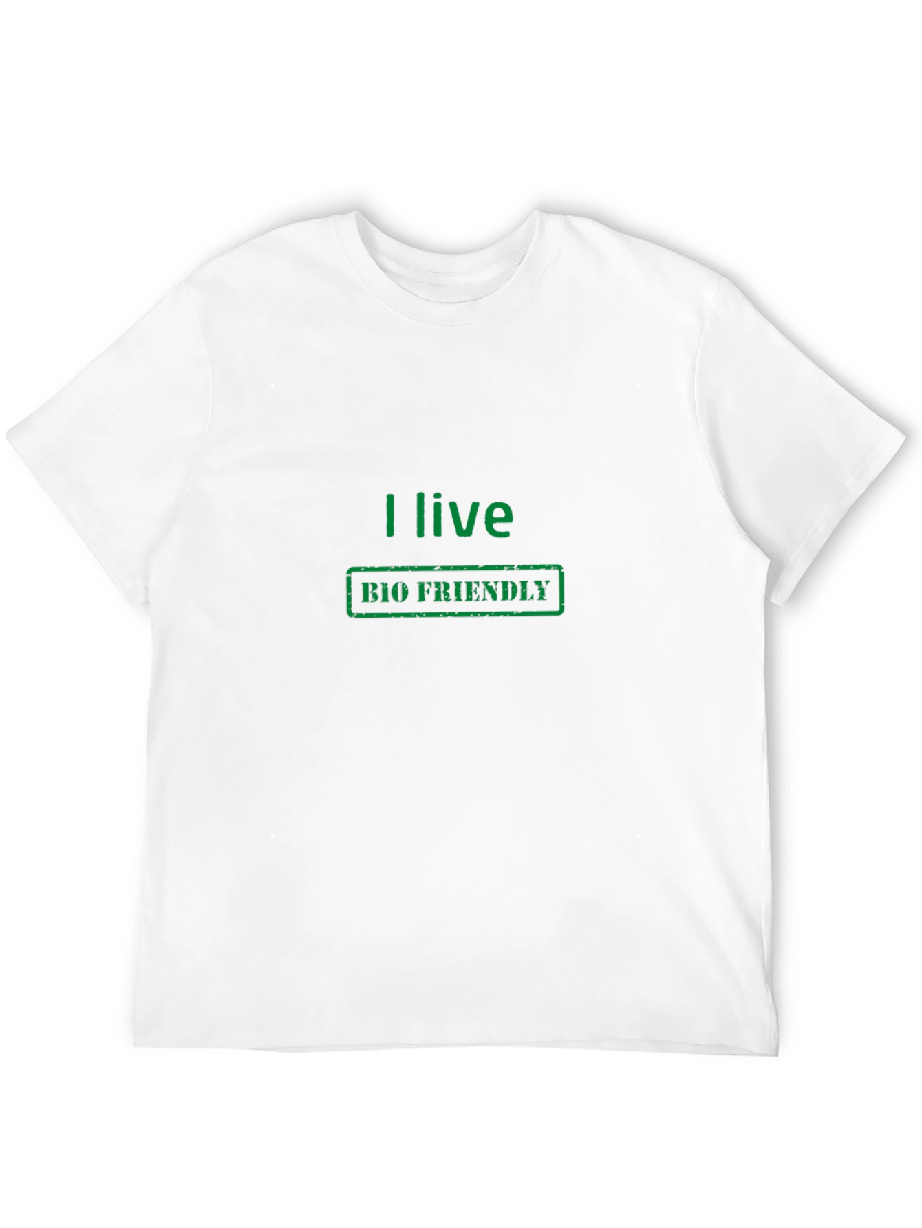 Eco-Conscious Black Tee - I Live Bio Friendly