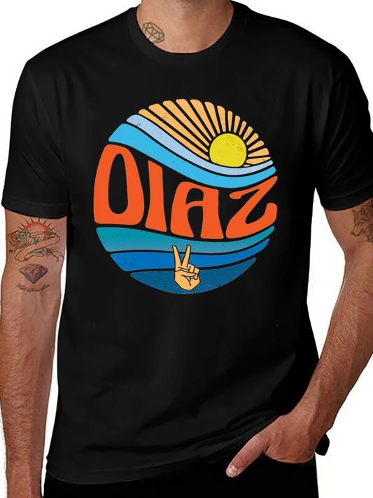 Diaz Retro T-Shirt Peace Sign Vintage