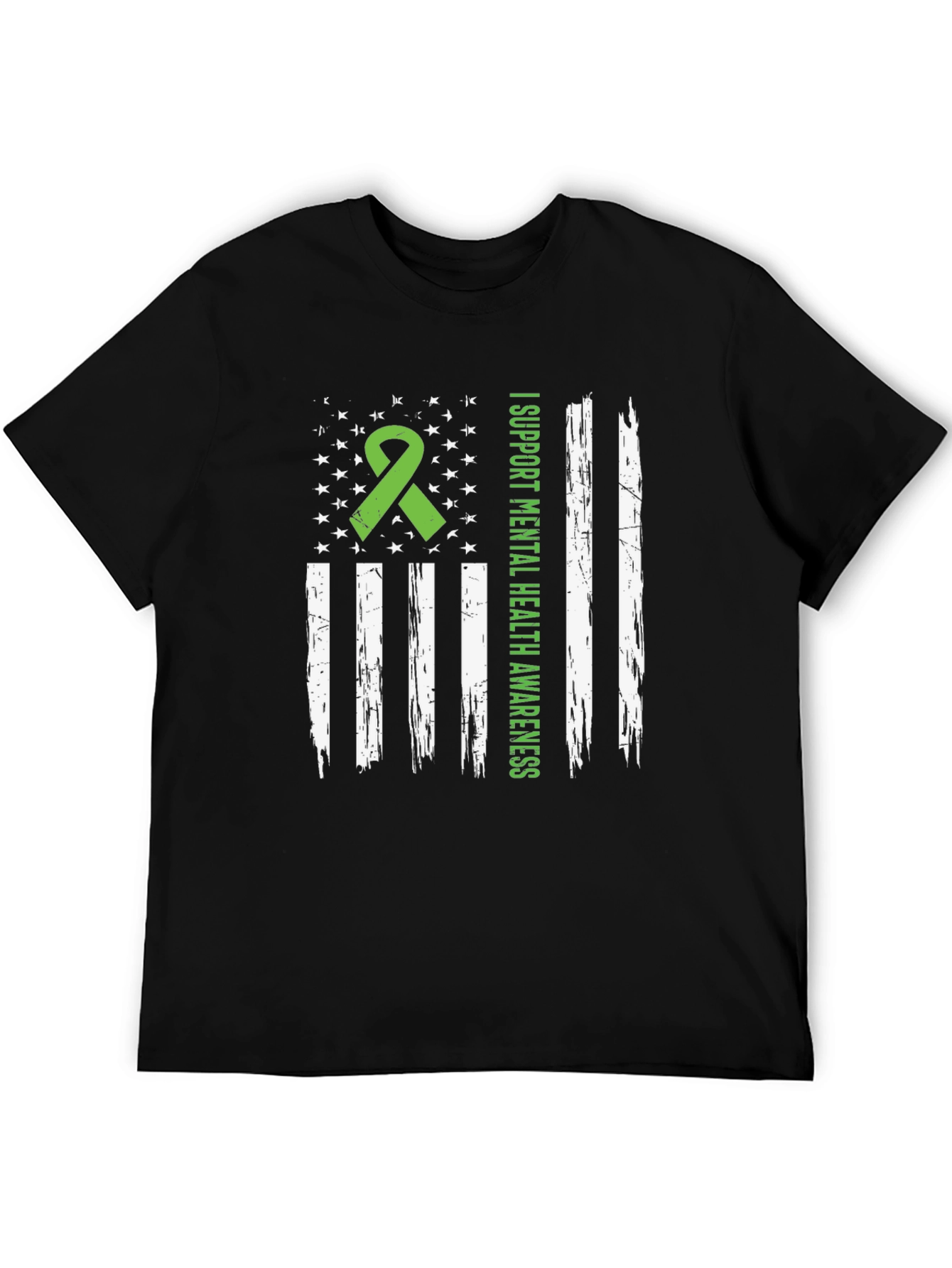 Mental Health Awareness American Flag Graphic Tee