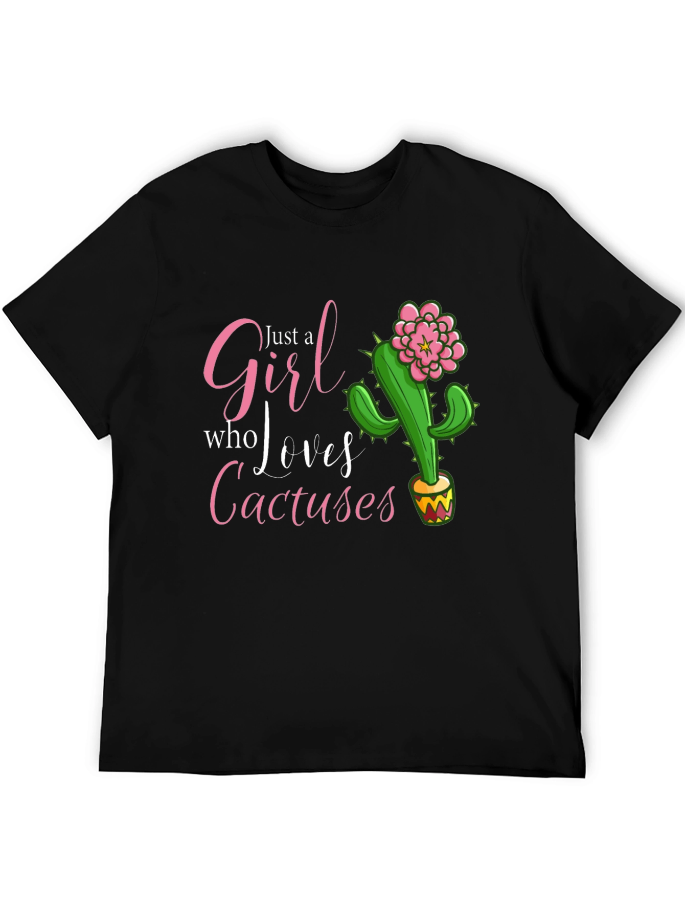 Girl Who Loves Cactuses T-Shirt