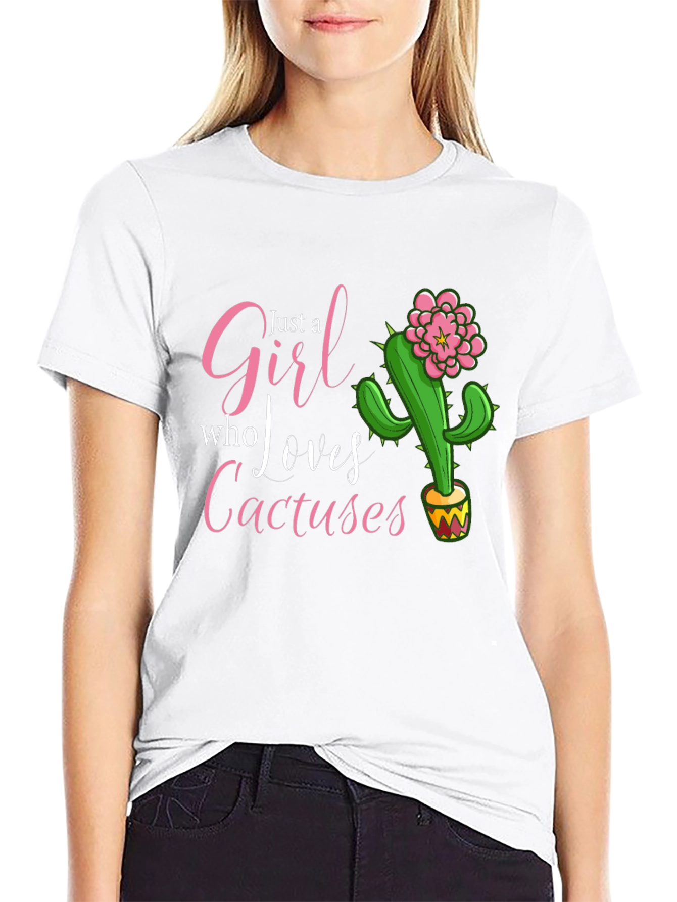 Girl Who Loves Cactuses T-Shirt