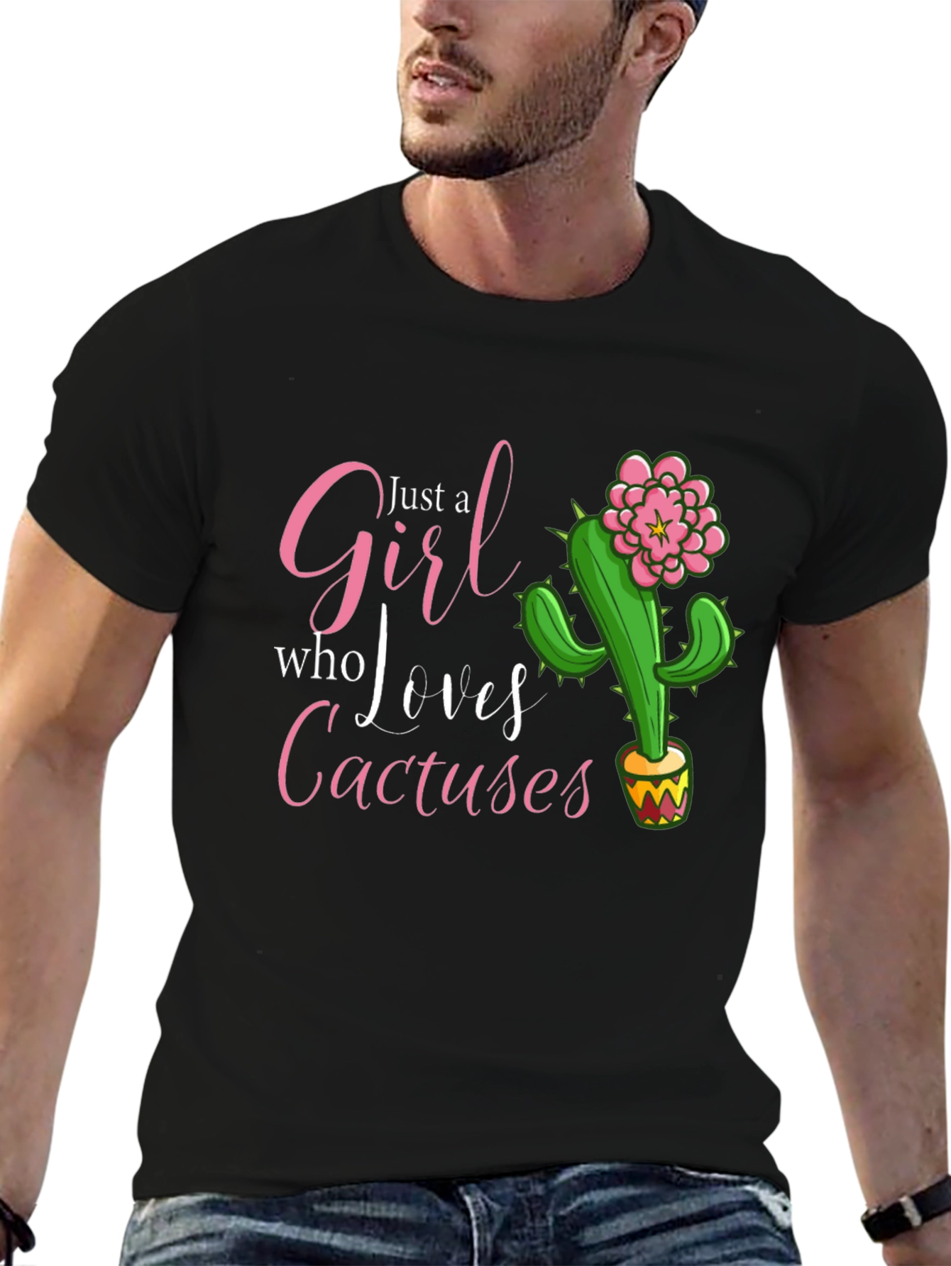 Girl Who Loves Cactuses T-Shirt