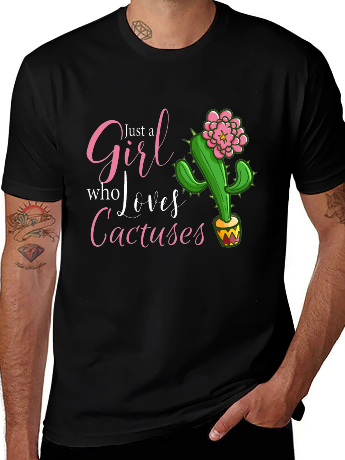 Girl Who Loves Cactuses T-Shirt