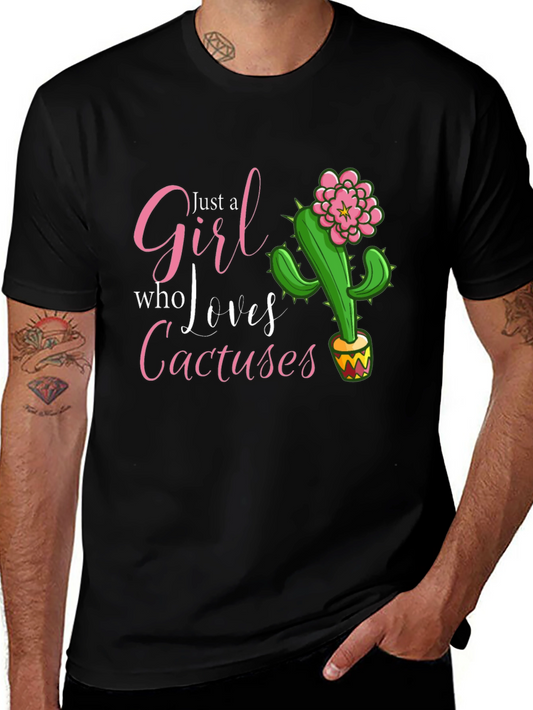Girl Who Loves Cactuses T-Shirt