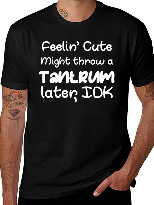 Cute Tantrum Black T-Shirt