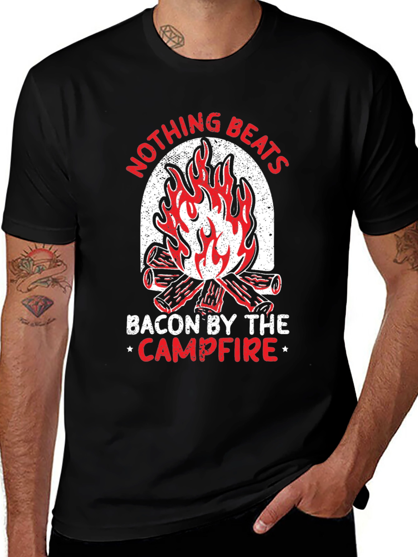 Bacon Campfire T-Shirt - Nothing Beats It!