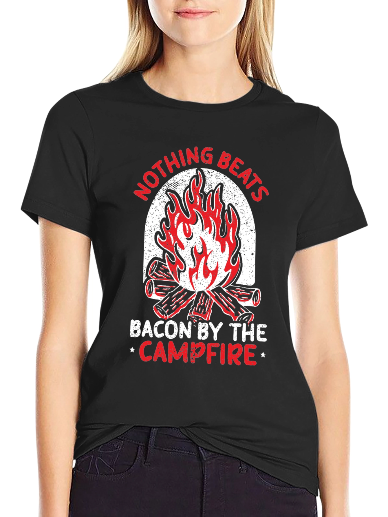 Bacon Campfire T-Shirt - Nothing Beats It!