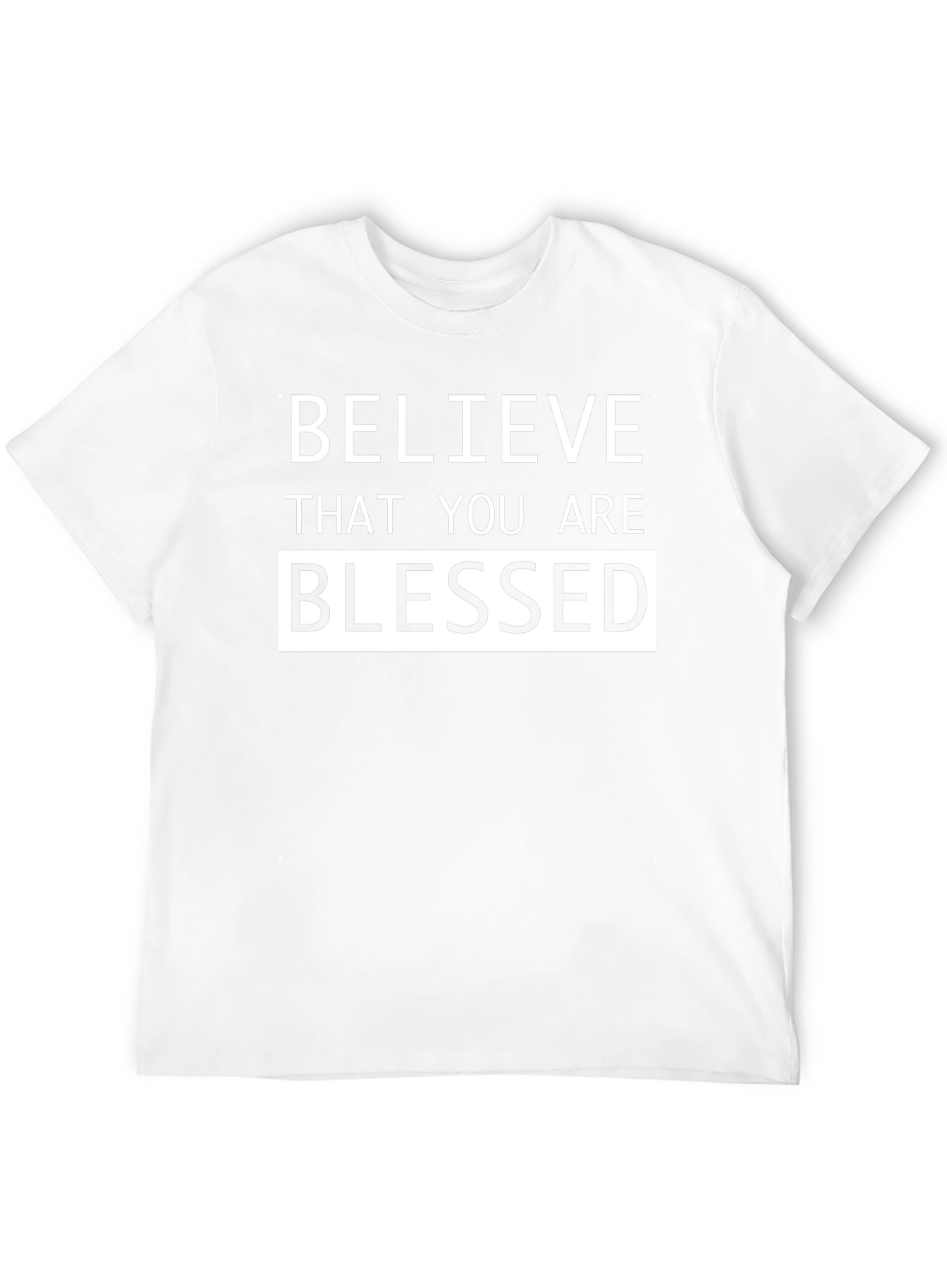 Believe Blessed Graphic Tee - Mens Black T-Shirt