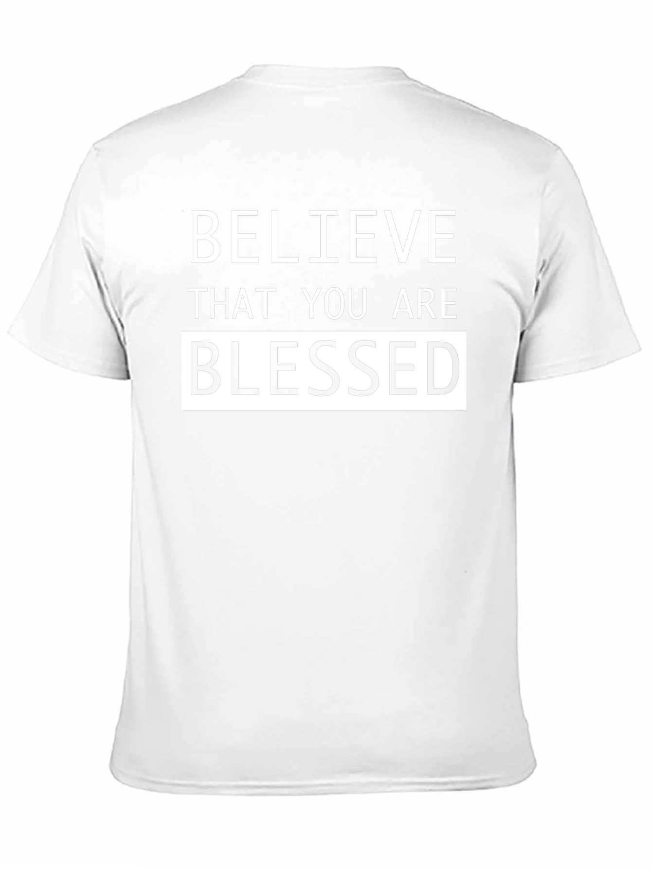 Believe Blessed Graphic Tee - Mens Black T-Shirt