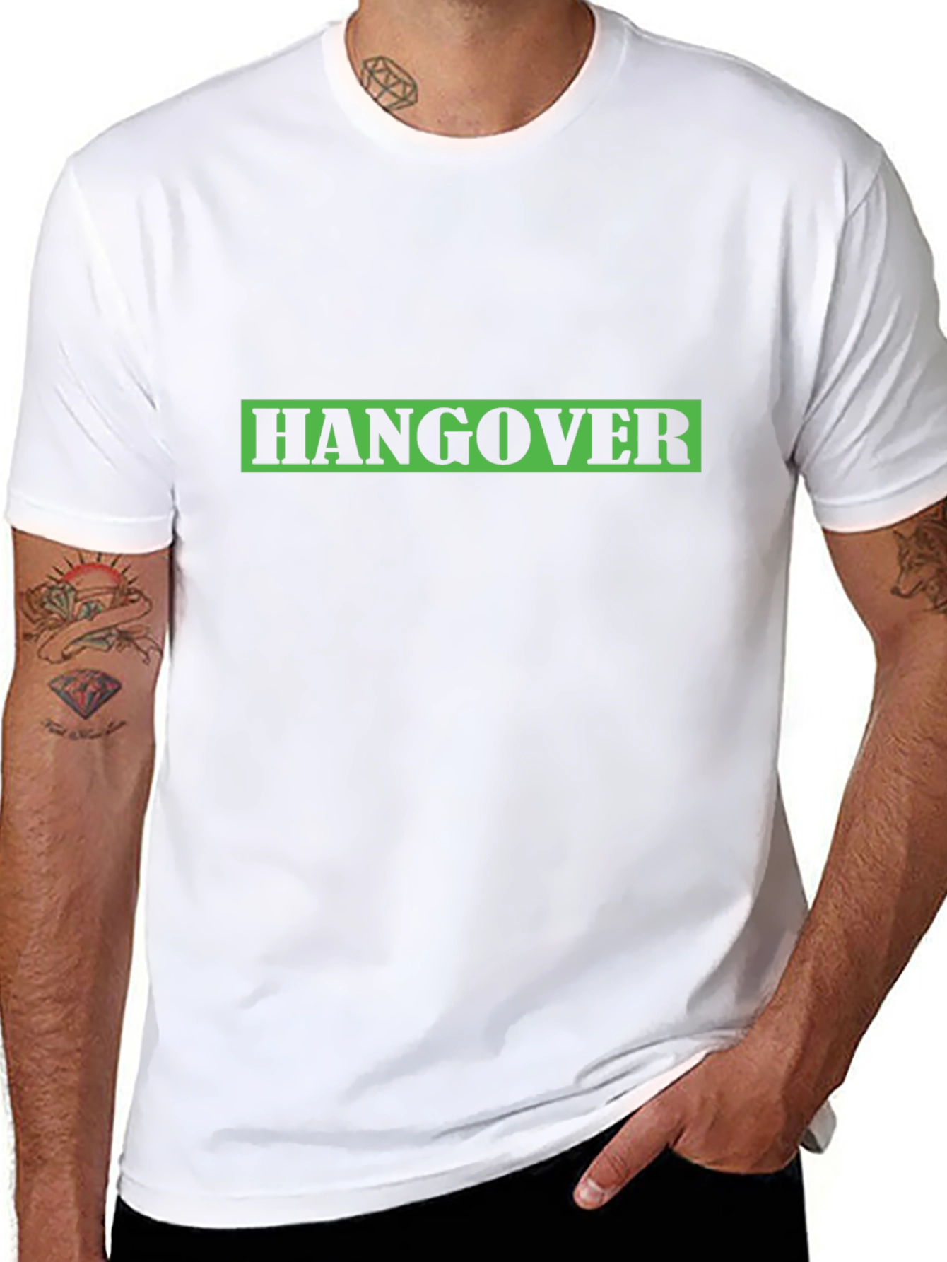 Hangover T-Shirt - Black Crew Neck Tee
